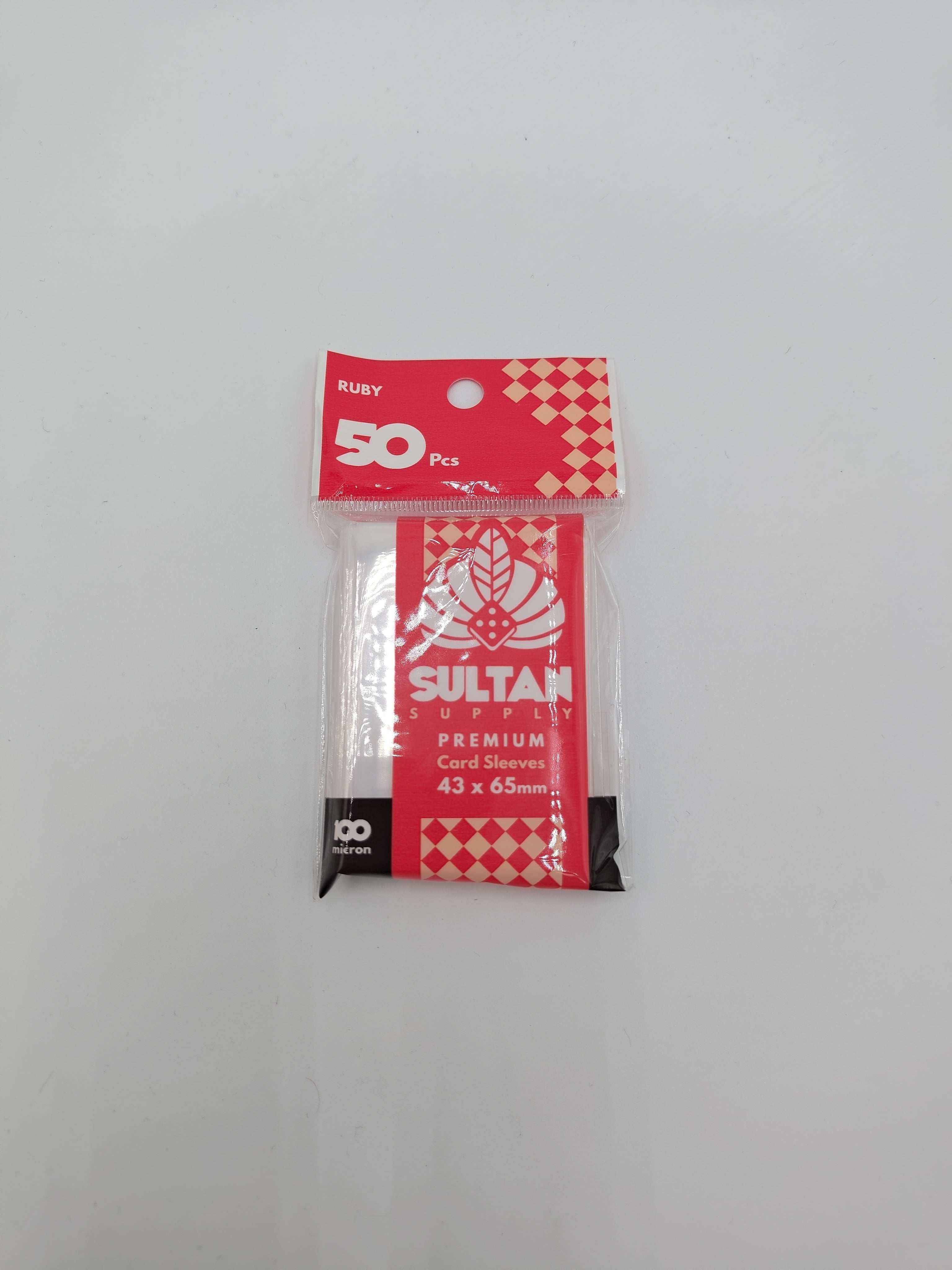 Sultan Sleeves Ruby 43 x 65mm 100 microns Gaming Library Sultan Sleeves Ruby 43 x 65mm 100 microns Gaming Library