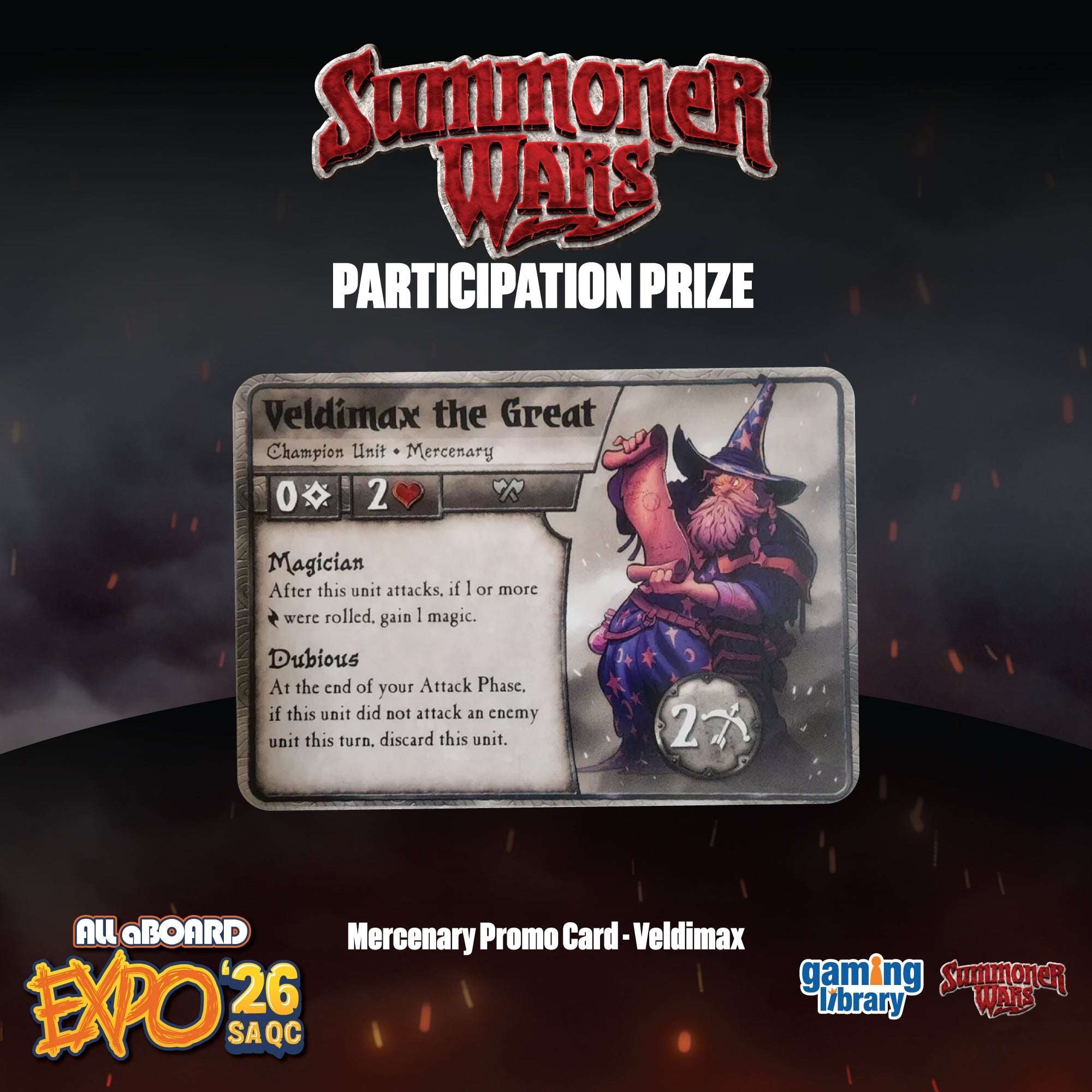 Summoner Wars National Tournament - ALL ABOARD EXPO 2026 - Gaming Library