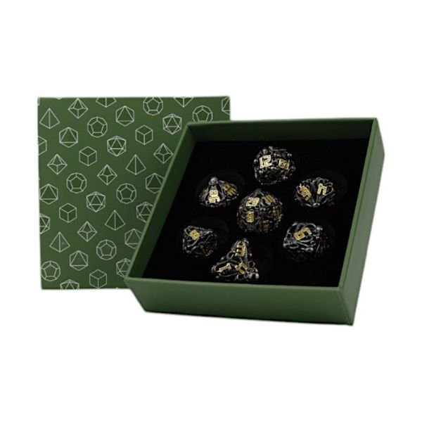 Tentacular Dice Set Black/Gold - Gaming Library