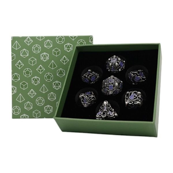 Tentacular Dice Set Steel/Blue - Gaming Library