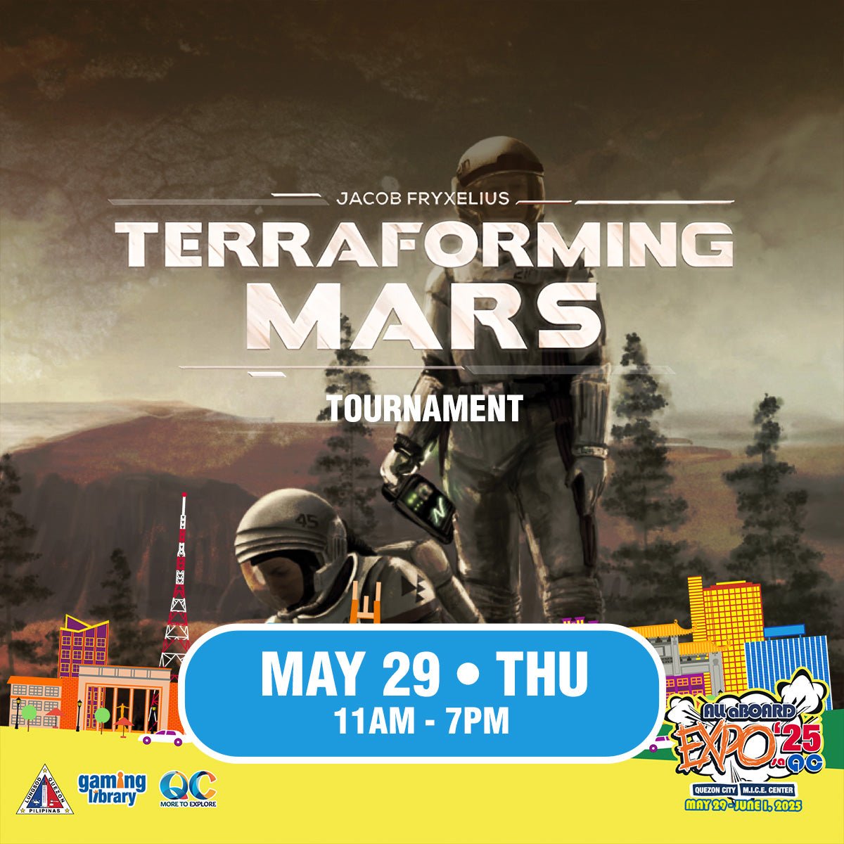Terraforming Mars Tournament - ALL ABOARD EXPO 2025 - Gaming Library