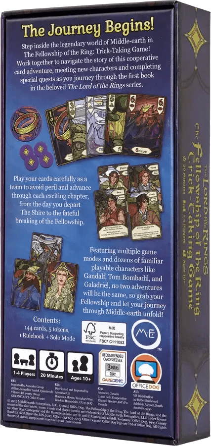 The Fellowship Of The Ring: Trick Taking Game - Gaming Library