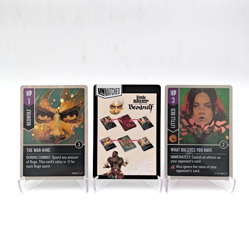 Unmatched Promo Beowulf and Little Red Foil Cards - Gaming Library