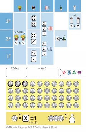 Walking in Burano - Roll & Write - Gaming Library