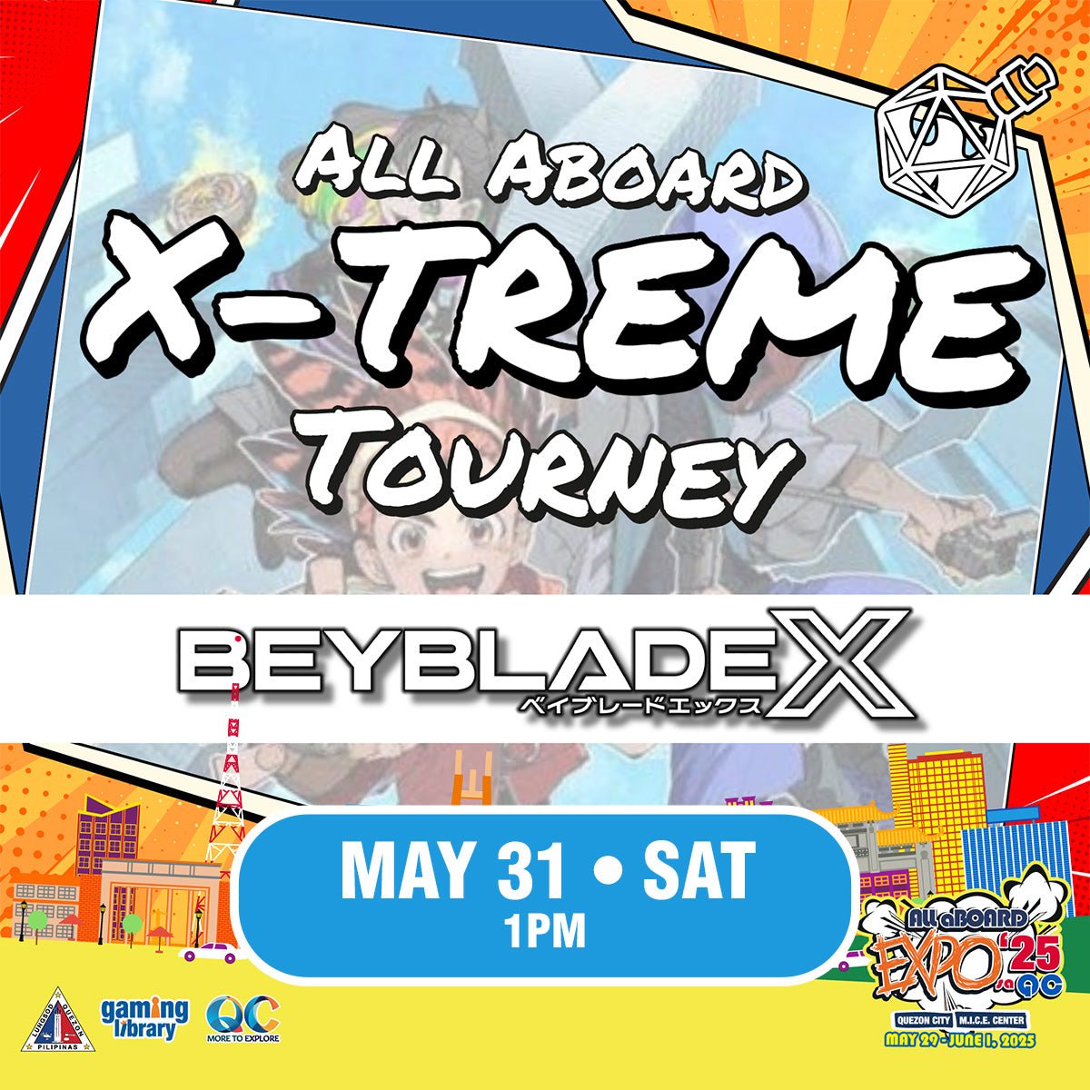X - Treme Beyblade Tournament - ALL ABOARD EXPO 2025 - Gaming Library