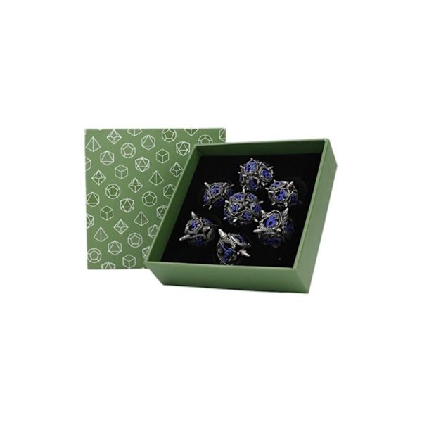 Xeno Hollow Dice Set Blue - Gaming Library