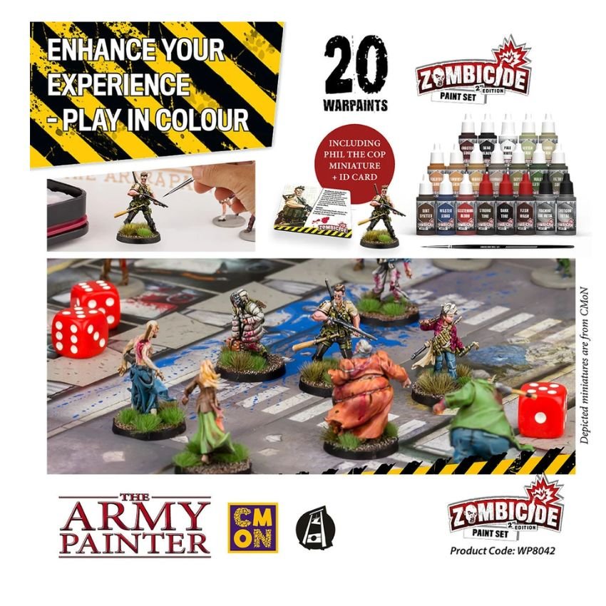 Zombicide 2nd Edition Paint Set - Gaming Library
