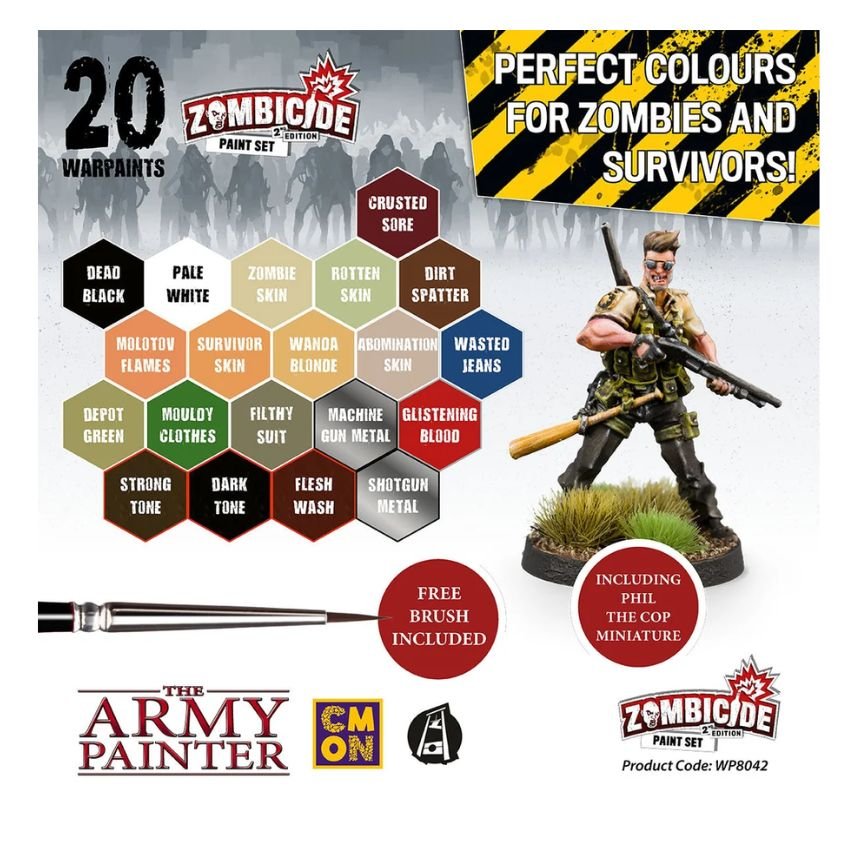 Zombicide 2nd Edition Paint Set - Gaming Library