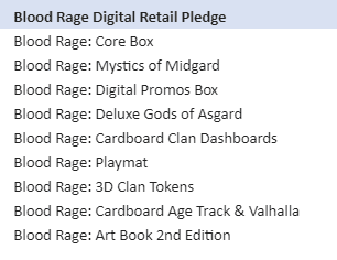Blood Rage Digital Retail Pledge - Gaming Library