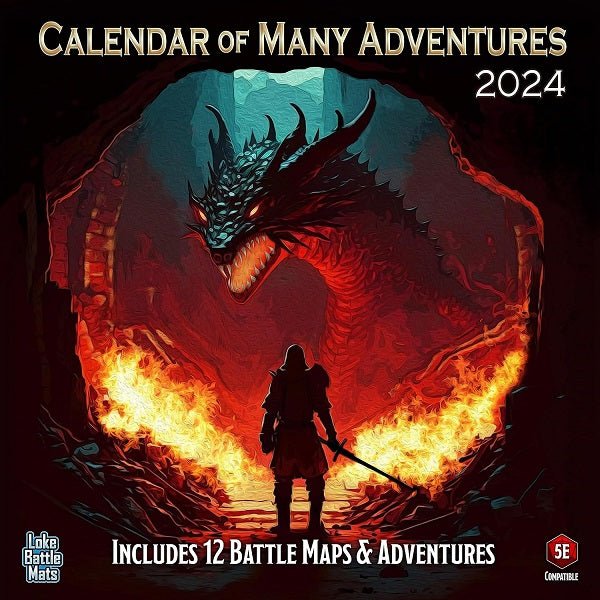 Calendar of Many Adventures 2024 - Gaming Library