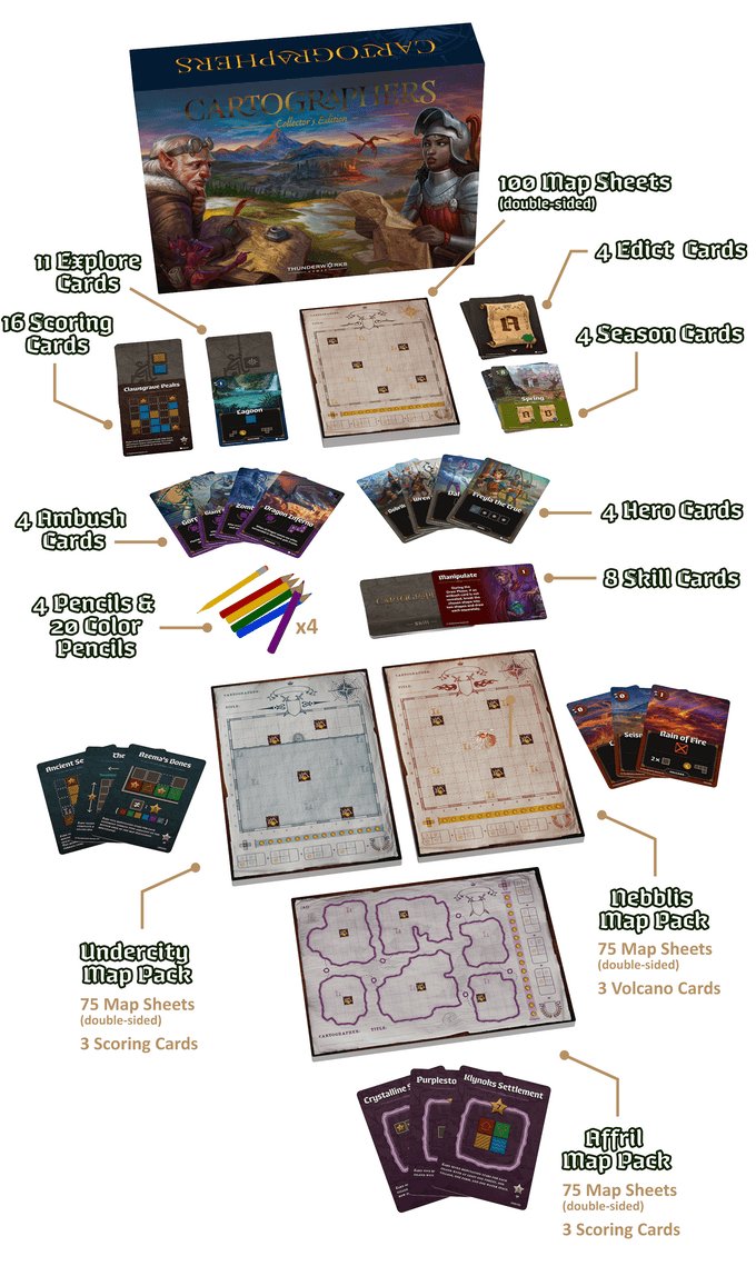 Cartographers Heroes - Gaming Library