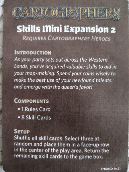 Cartographers: Skills Mini Expansion 2 - Gaming Library