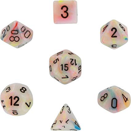 Chessex: Festive Circus/Black Die Polyhedral Set - Gaming Library