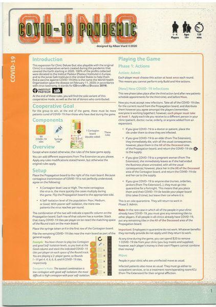 Clinic: Deluxe Edition – Covid-19 Expansion - Gaming Library
