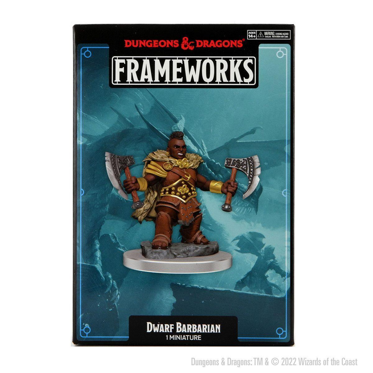 D&D Frameworks: Dwarf Barbarian Female  - Gaming Library