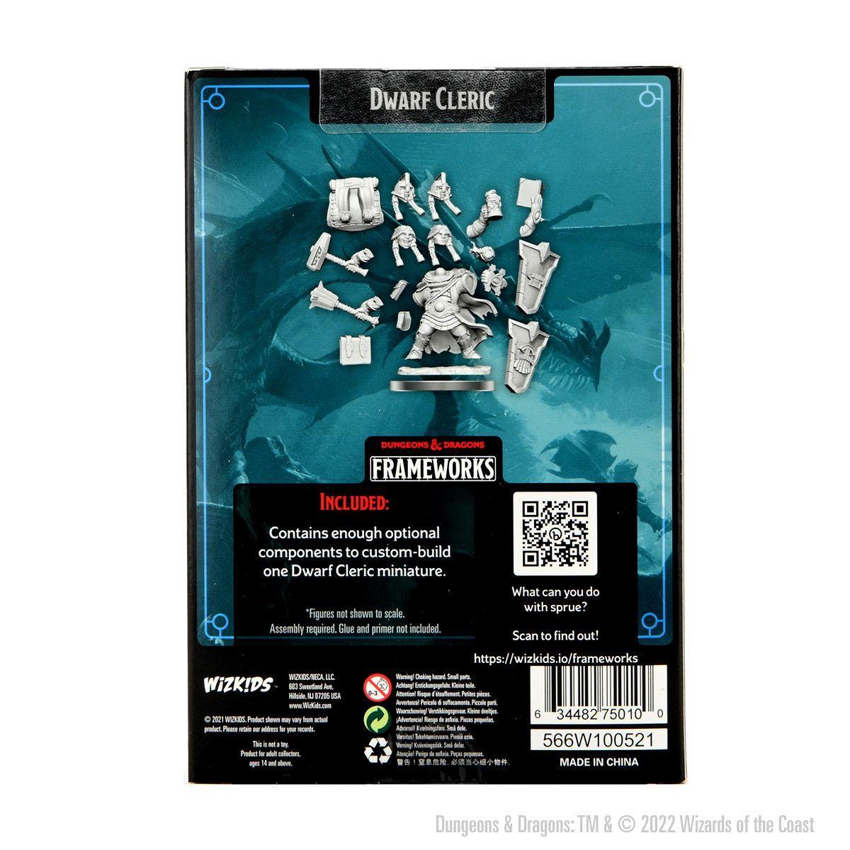 D&D Frameworks: Dwarf Cleric Female  - Gaming Library