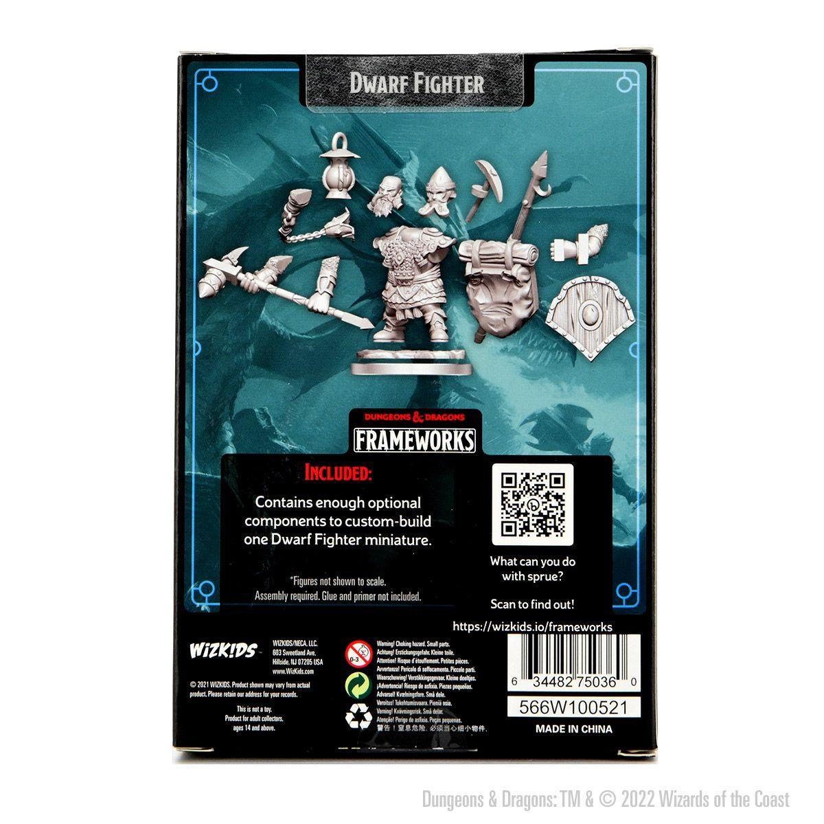 D&D Frameworks: Dwarf Fighter Male  - Gaming Library