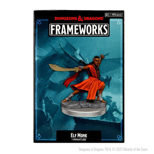D&D Frameworks: Elf Monk Male  - Gaming Library