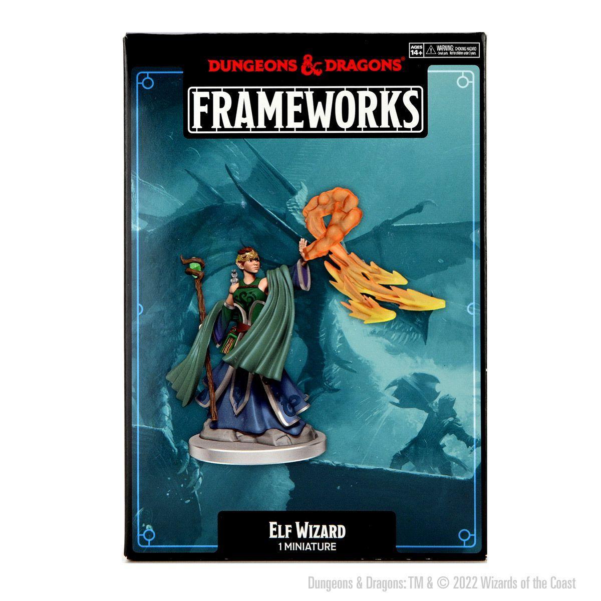 D&D Frameworks: Elf Wizard Female  - Gaming Library