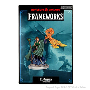 D&D Frameworks: Elf Wizard Female  - Gaming Library