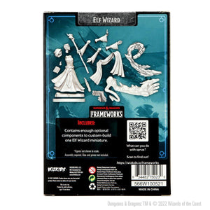 D&D Frameworks: Elf Wizard Female  - Gaming Library