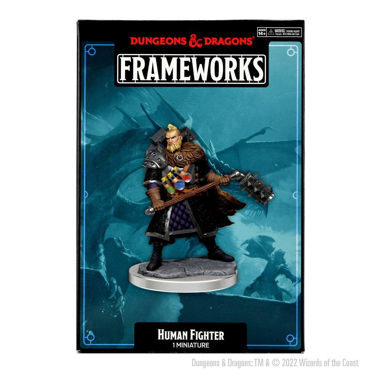 D&D Frameworks: Human Fighter Male  - Gaming Library