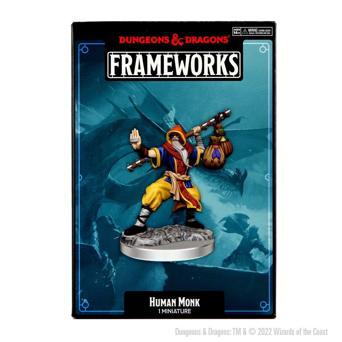 D&D Frameworks: Human Monk Male  - Gaming Library