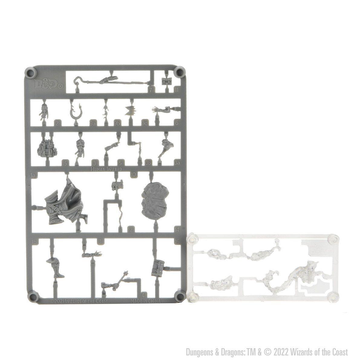 D&D Frameworks: Human Wizard Male  - Gaming Library