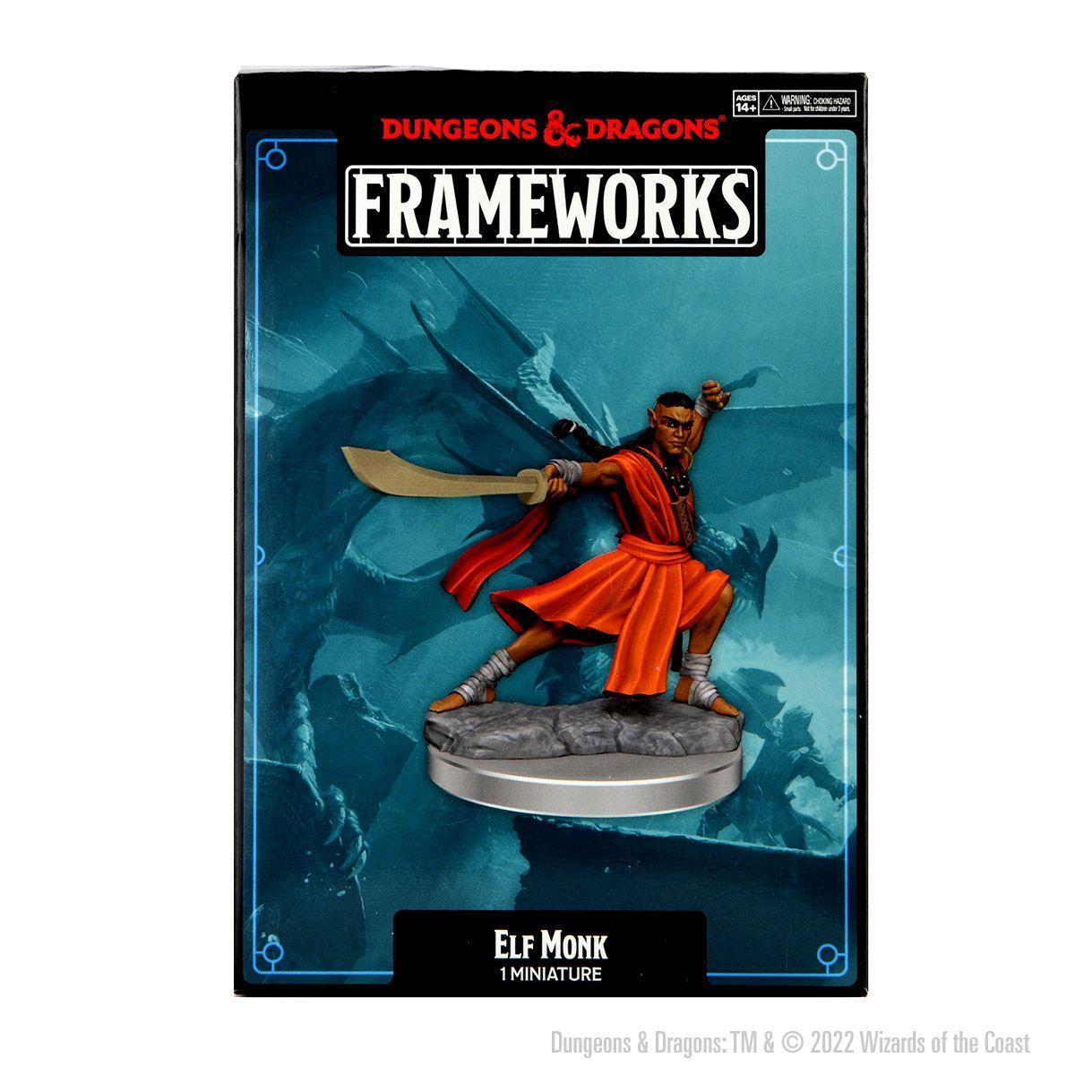 D&D Frameworks: Elf Monk Male  - Gaming Library