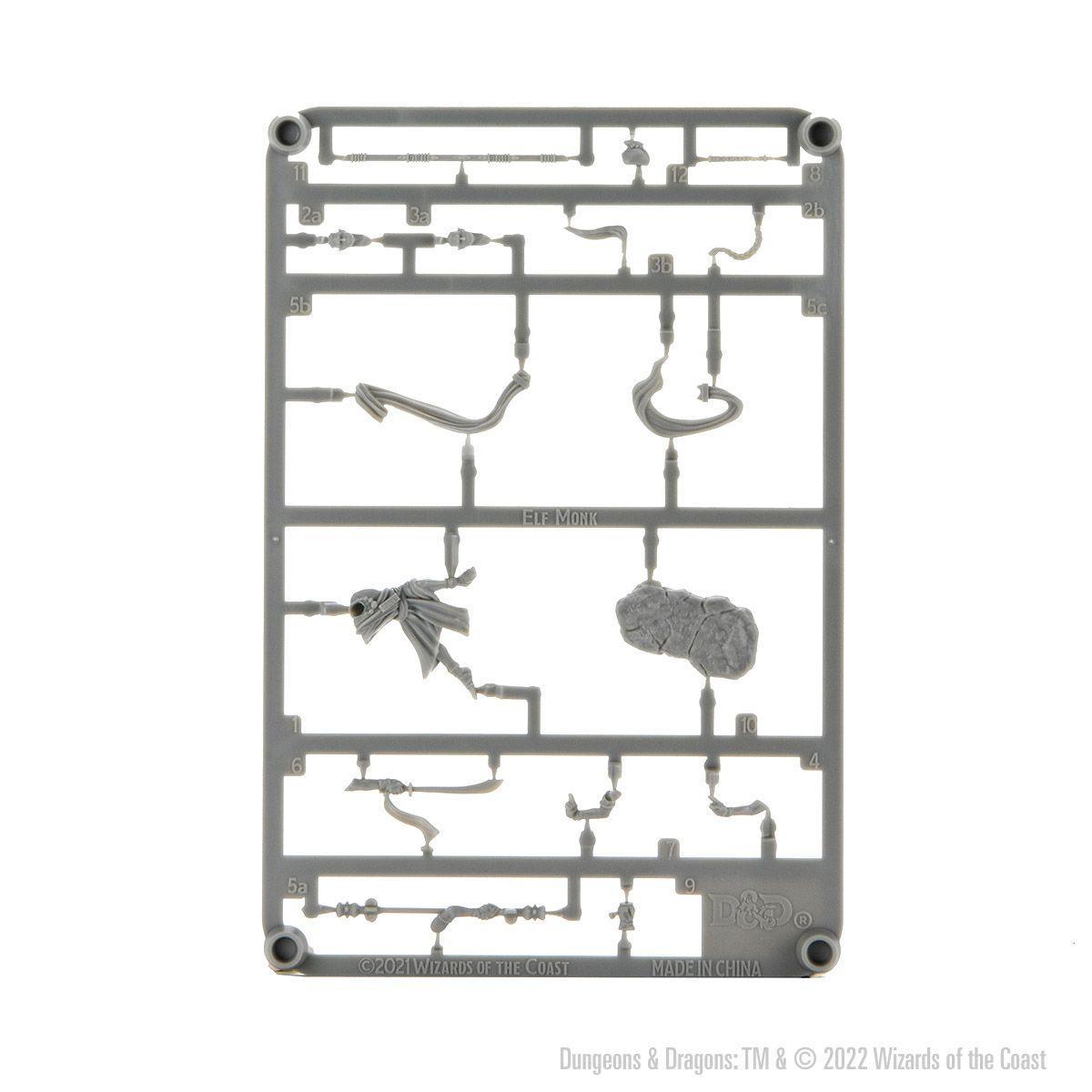 D&D Frameworks: Elf Monk Male  - Gaming Library