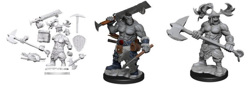 D&D Frameworks: Orc Barbarian Male  - Gaming Library