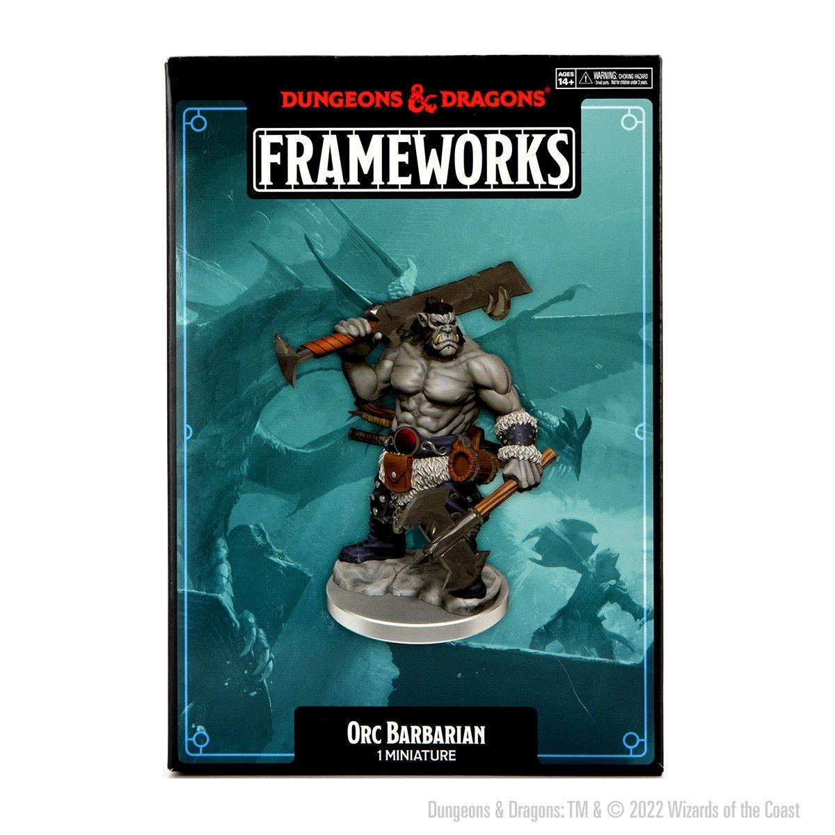 D&D Frameworks: Orc Barbarian Male  - Gaming Library