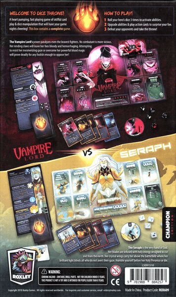 Dice Throne: Season 2 Box 4 – Vampire Lord vs. Seraph - Gaming Library