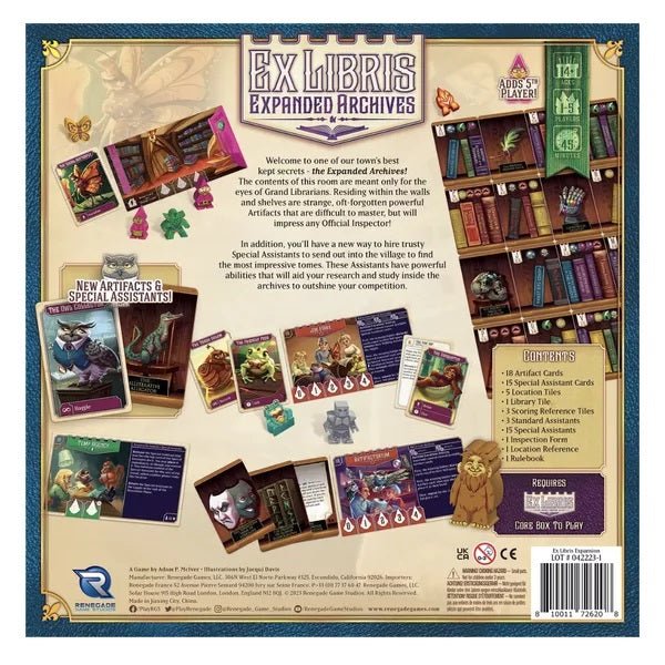 Ex Libris Expanded Archives Expansion - Gaming Library