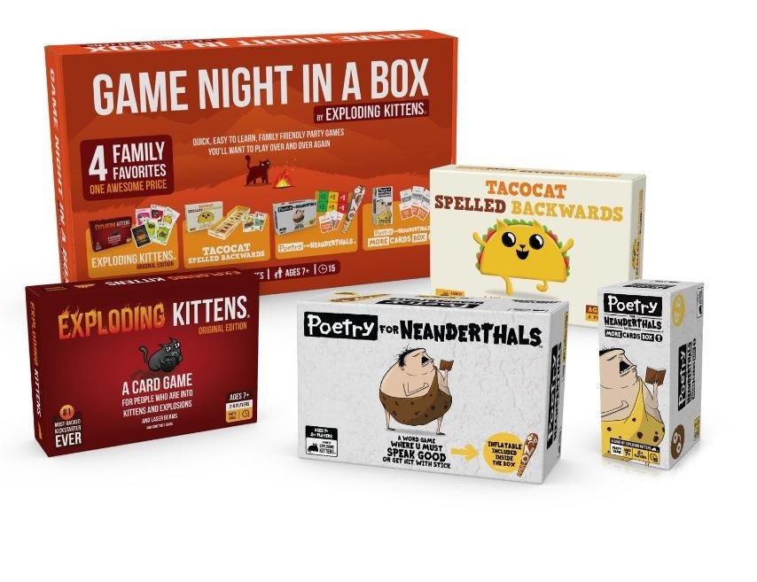 Exploding Kittens : Game Night In A Box - Gaming Library
