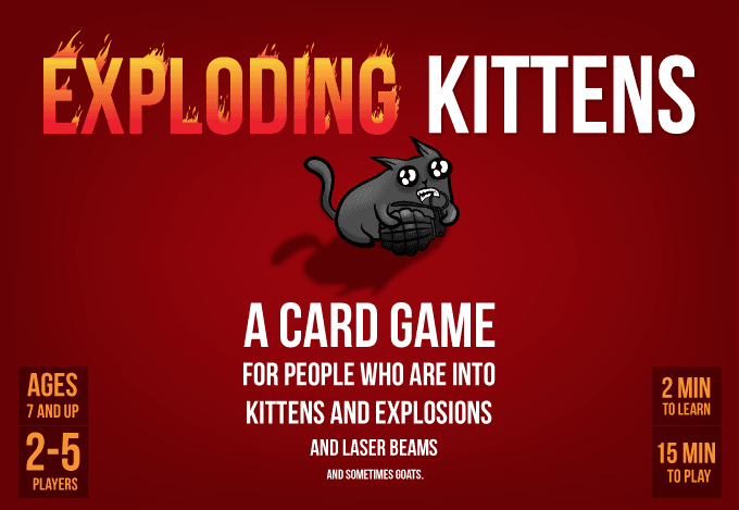 Exploding Kittens : Game Night In A Box - Gaming Library