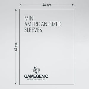 GameGenic Prime Mini American Sleeves 44x67 - Gaming Library