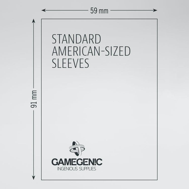 GameGenic Prime Standard American Sleeves 59x91 - Gaming Library