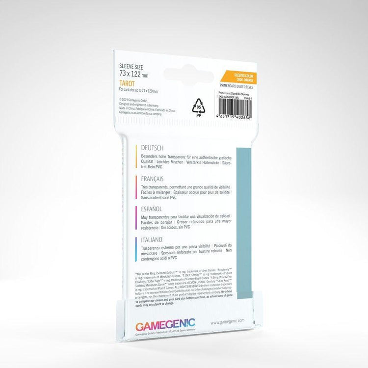 GameGenic Prime Tarot Sleeves 73x122 - Gaming Library
