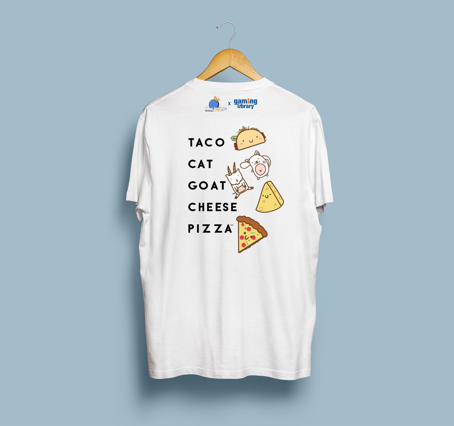 GL Merch White Shirt - Taco Cat PH - Gaming Library