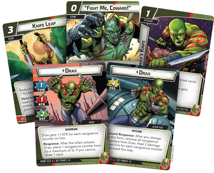 Marvel Champions: The Card Game – Drax Hero Pack - Gaming Library
