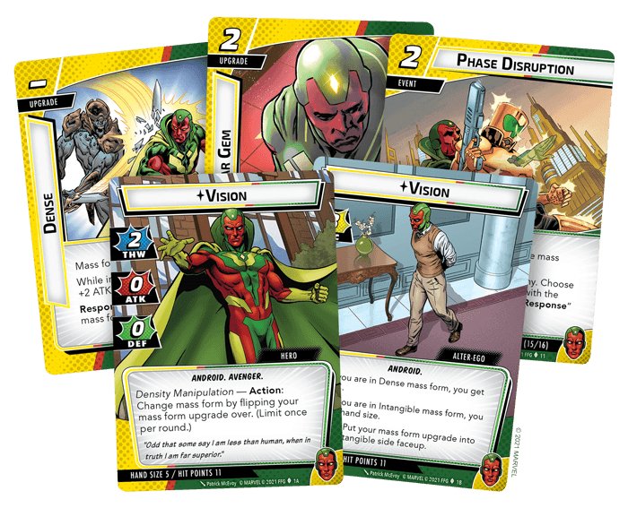 Marvel Champions: The Card Game – Vision Hero Pack - Gaming Library
