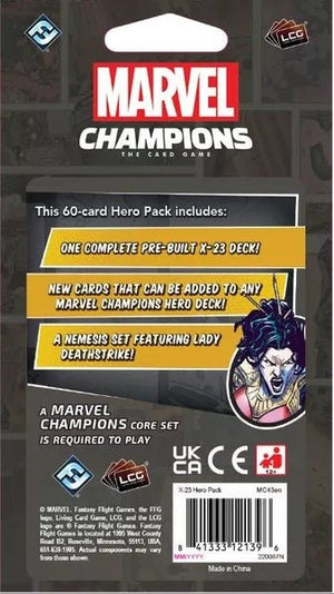Marvel Champions: The Card Game – X-23 Hero Pack - Gaming Library