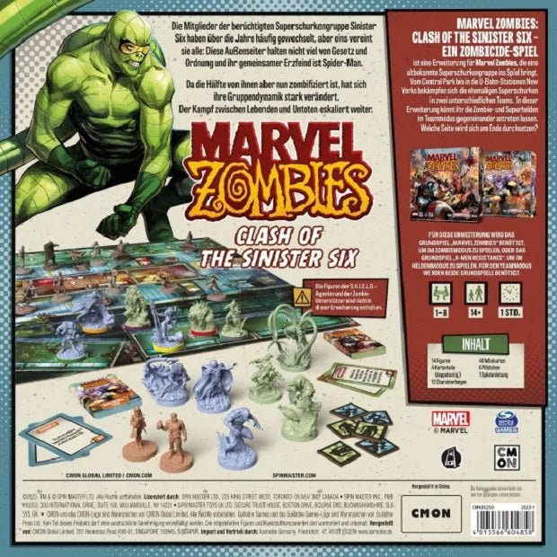 Marvel Zombies : A Zombicide Game Clash of The Sinister Six - Gaming Library