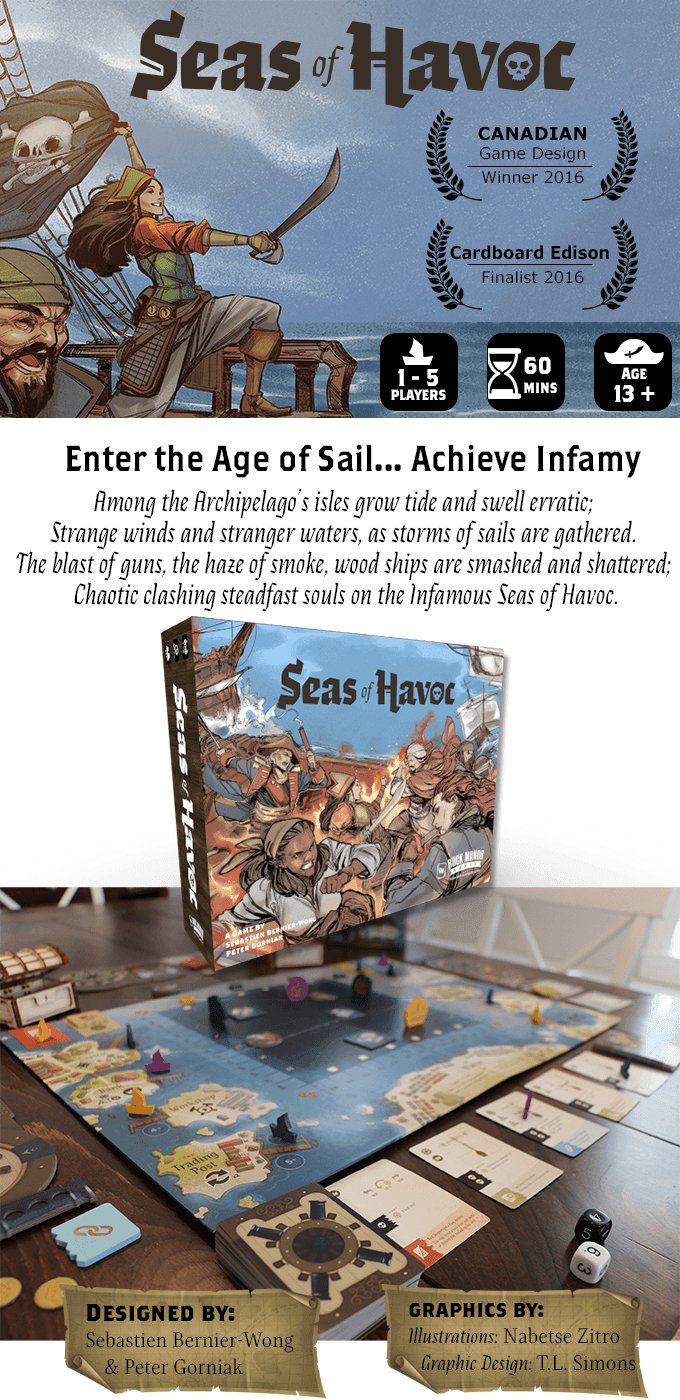 Seas of Havoc (Captain Pledge + Neoprene Mat) - Gaming Library