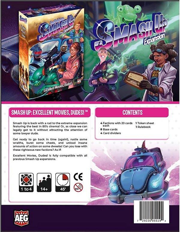 Smash Up: Excellent Movies, Dudes! - Gaming Library