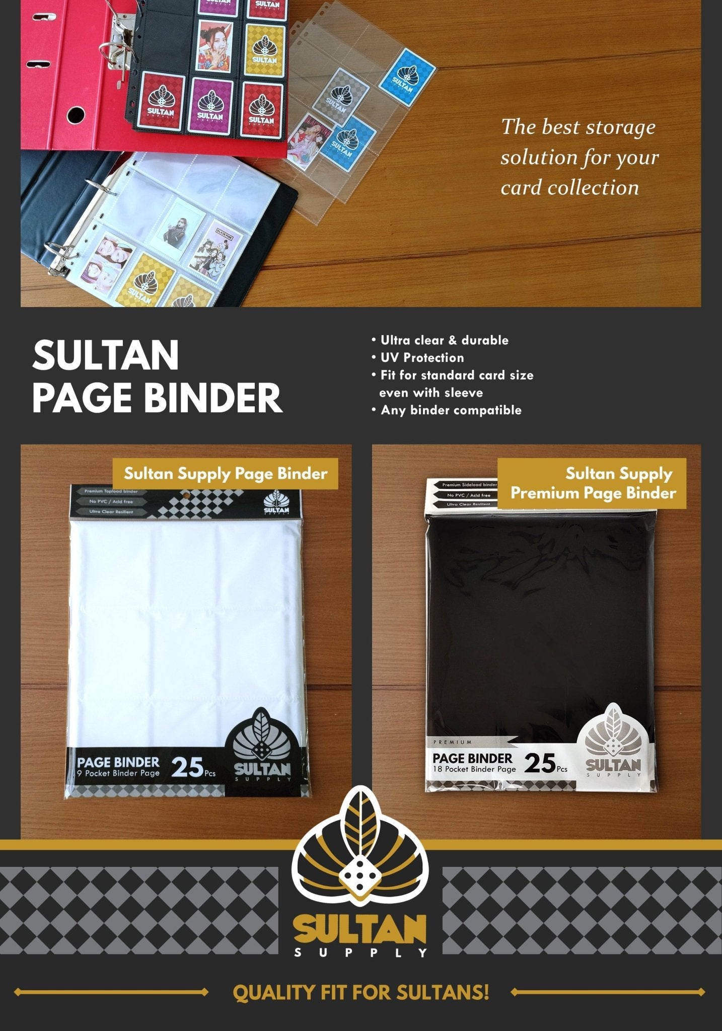 Sultan Page 9 Pocket - Clear - Gaming Library