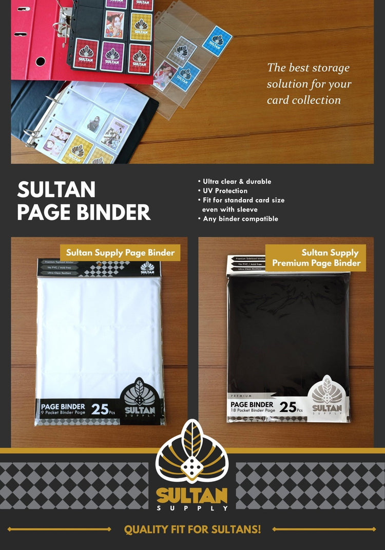 Sultan Premium Page 18 Pocket - Black - Gaming Library