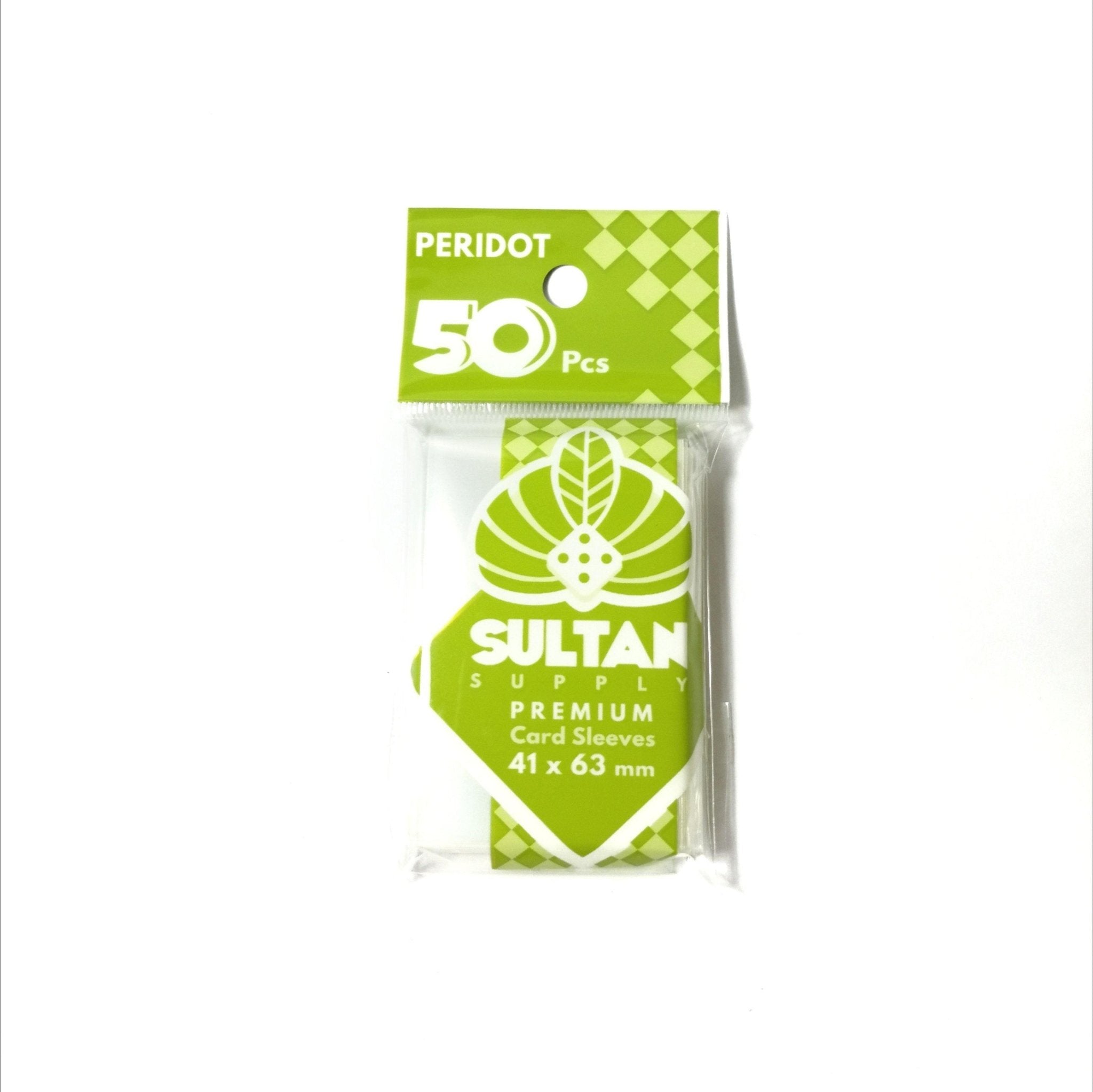 Sultan Supply Premium Card Sleeves: 41 x 63 Mini US Peridot - Gaming Library