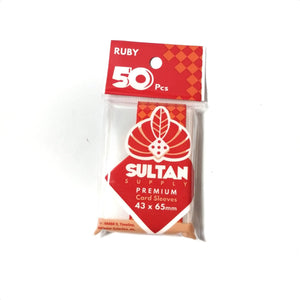 Sultan Supply Premium Card Sleeves: 43 x 65 Ruby - Gaming Library